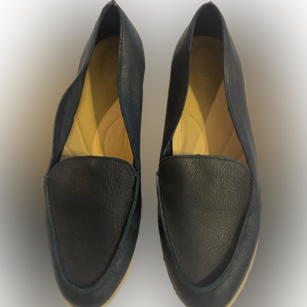 Clarks Artisan Women's Black Genuine Leather Shoes Loafers Sz.8.5M Keesha Luca